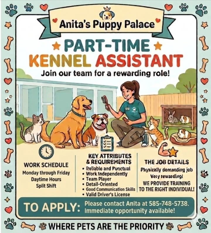 Anita’s Puppy Palace Mobile Pet Grooming And Boarding Kennels